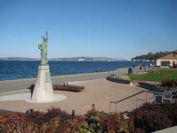 Replica of the Statue of Liberty on Alki Beach