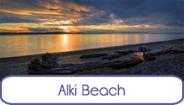 Alki Beach Seattle button