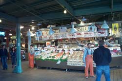 Flying fish at the Pike Place Market