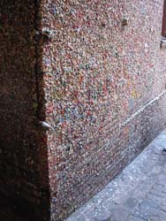 The famous gum wall in Post Alley