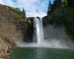 View from the bottom of Snoqualmie Falls