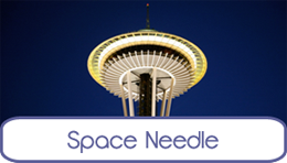 Seattle Space Needle button