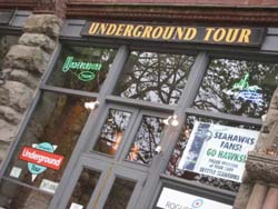 Entrance to the underground tour